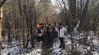 CCM and FLoodwood Students Clear Buckthorn Out of School Forest