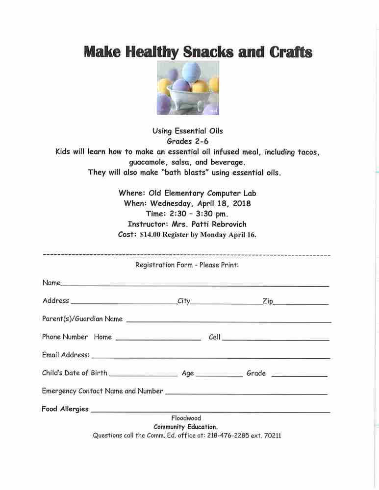 Healthy Snacks & Crafts