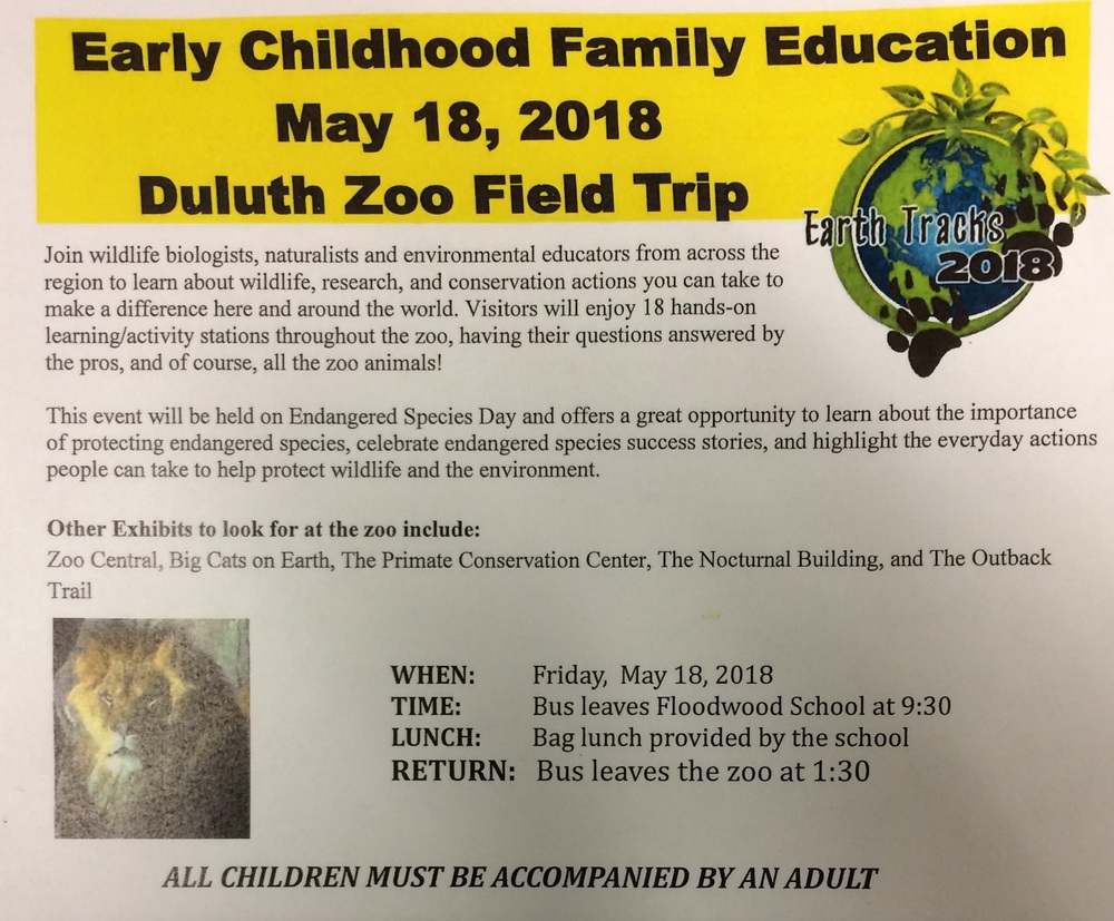 ECFE Duluth Zoo Field Trip!